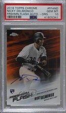 2018 Chrome Freshman Flash Orange Refractor 12/25 Nick Delmonico PSA 10 Auto g6p