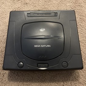 Sega Saturn Black Console Controller & 5 Games (X-men) All Tested W/Cords