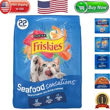Purina Pet Food: Seafood Sensations for Cats - 22lb Dry Food with Salmon & Tuna 1.91 per pound