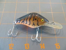 Vintage Tom Mann Razor Back - Brown Craw Orange Belly - 3 1/4 inch