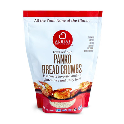 Aleia's Gluten Free Plain Bread Crumbs Panko Coating for Crispy Cooking 1.7oz