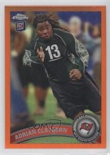 2011 Topps Chrome Retail Orange Refractor Adrian Clayborn #14 0w8