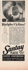 Santay Garden Hose Ad Vintage 1940s Mid Century Household Home Wall Art 1947