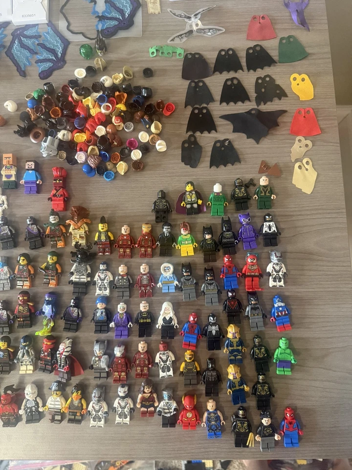 LEGO Mega Lote 100+ libras Ladrillos 315+ Minifiguras Star Wars Ninjago City JW Bionic Foto 2 de 4