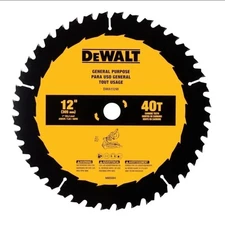 DeWALT 12 in 40T 32-TPI Carbide-Tipped General Purpose Saw Blade - DWA11240