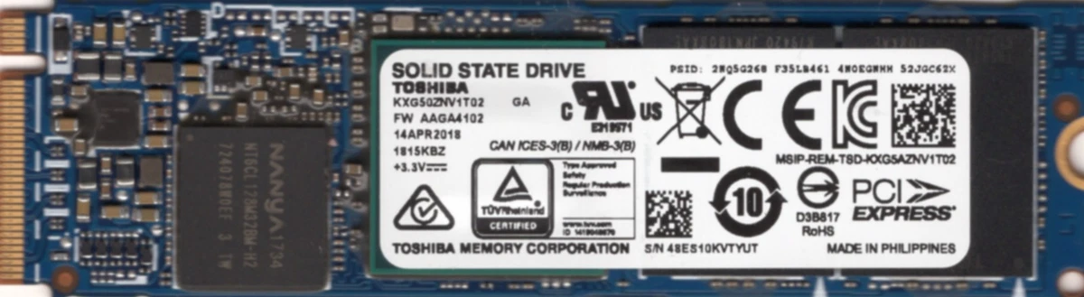 Toshiba M.2 Interface 1 TB Solid State Drives for sale | eBay