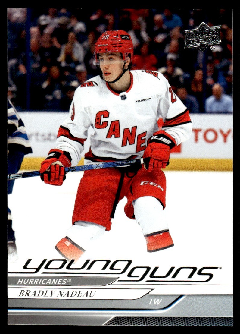 2024-25 Upper Deck Young Guns Bradly Nadeau Rookie Carolina Hurricanes #208