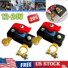 Car Battery Disconnect Isolator Cut Off Switch 12/24V Universal Battery Terminal