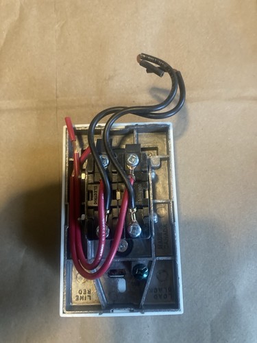 Dimplex Rod Stat Dimplex TD902W Line Voltage Wall Thermostat Kit Stat Double Pole DPST ...