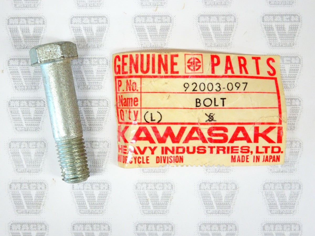 専用⑩ Kawasaki NOS NEW 92003-097 Hex Head Bolt 10x40 H1 H2 KH KZ KH500