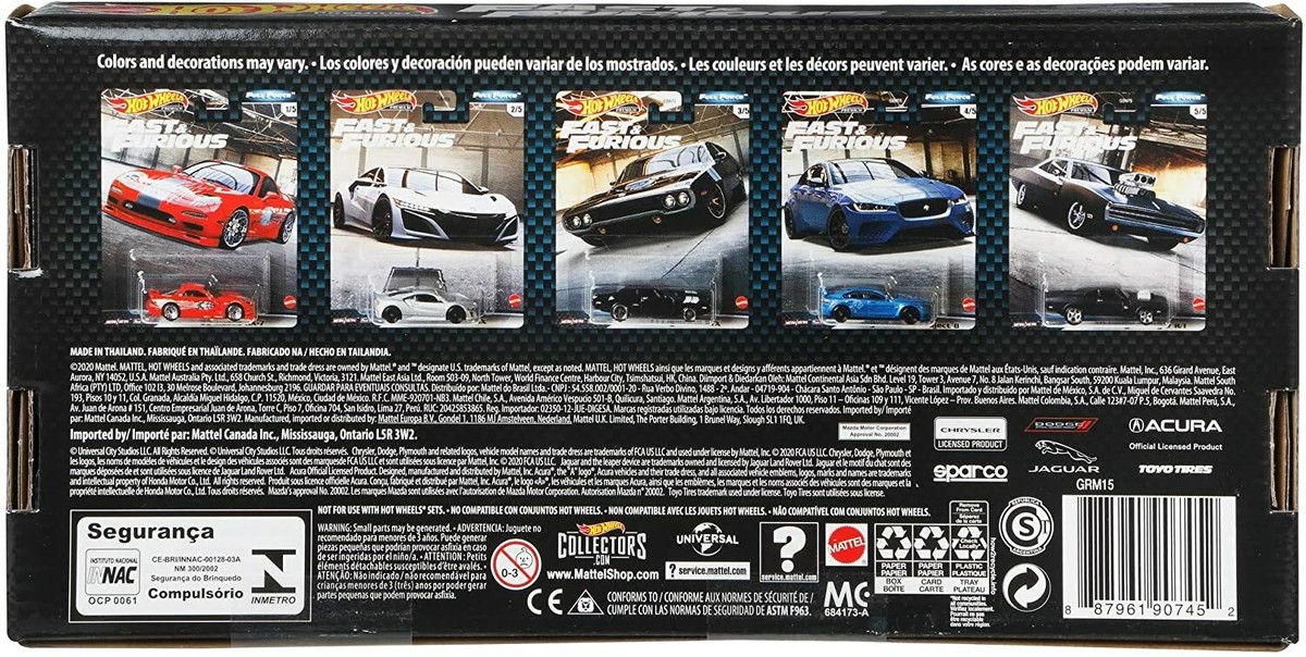Hot Wheels Fast & Furious Premium Fast Imports And Full