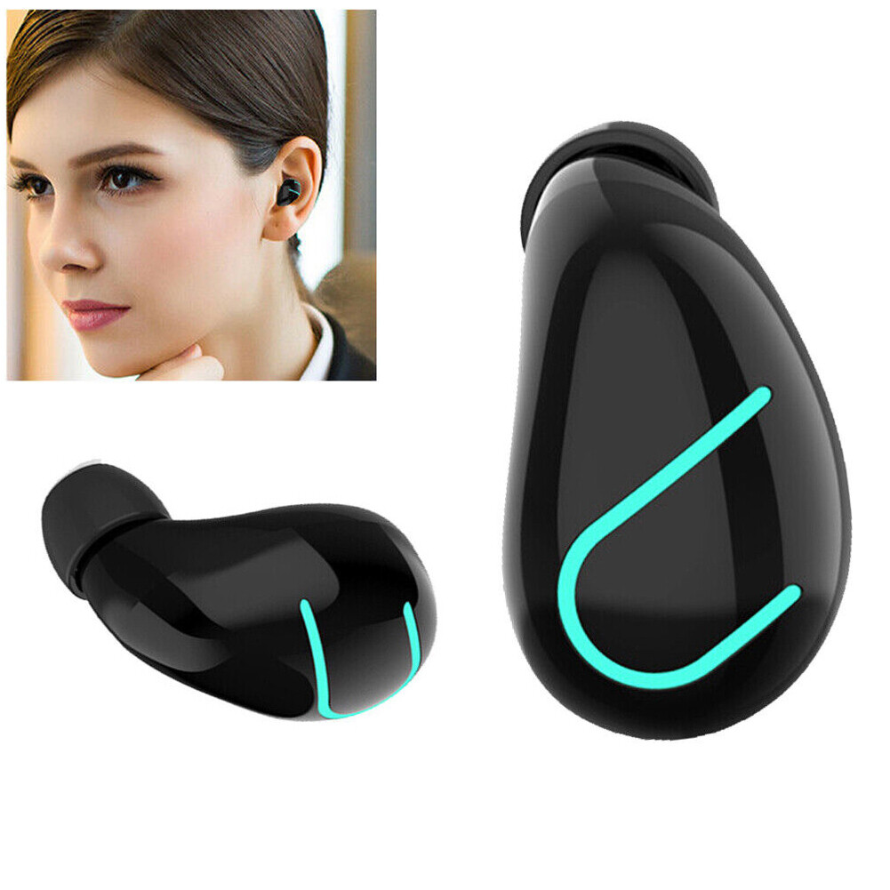 Mini Bluetooth Headset Wireless Earphone Music Earpiece Noise Cancelling Sound