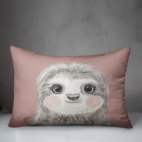 Creative Products Baby Sloth 20 x 14 Spun Poly Pillow - 第 3/3 張圖片