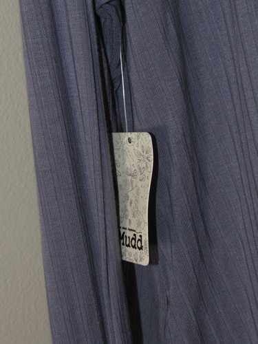 Cárdigan MUDD Para Mujer M Top Informal De Gran Tamaño Sólido Ligero Azul Gris Botón - Imagen 5 de 8