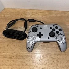 PDP Gaming Nintendo Switch Controller Wired. Gray Mario, Luigi, & Bowser.