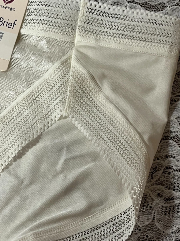 Secret Treasures Moderno Calzoncillo Elástico Encaje Crema XL Foto 4 de 4