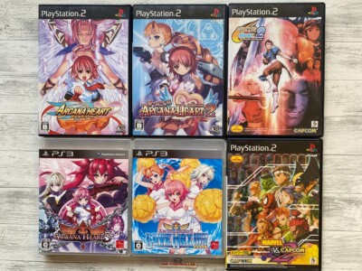 SONY PS2 & 3 Arcana Heart 1 2 3 Love Max ＆ Capcom Vs. SNK & Marvel Vs. Capcom 2