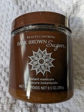 BeautiControl Dark Brown Sugar Instant Manicure, net wt. 8.5 oz/250g RARE USA
