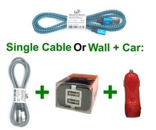 Charger Cable for iPhone 13 / 13 Pro / 13 mini and 13 Pro Max /w Wall + Car Plug