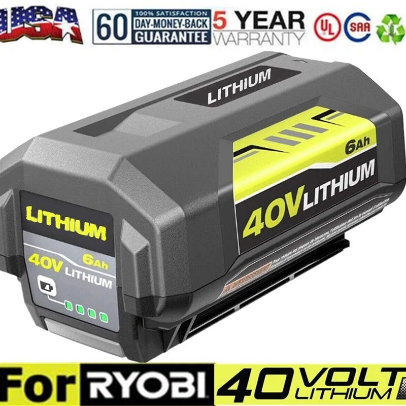 Ryobi 40v sale lithium battery 5ah