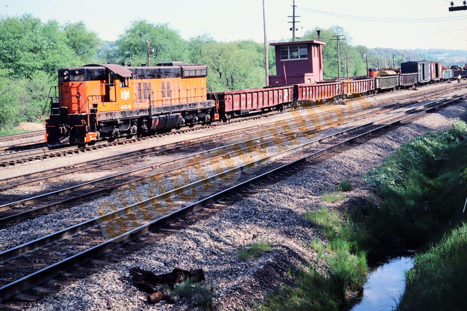 Vtg 1981 Train Slide 454 Bessemer & Lake Erie Railroad Butler PA X7L071 eBay