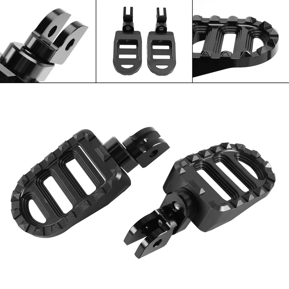 Front Footrests Foot Peg fit for Yamaha XSR700 XSR900 FJR1300 YZF-R6 YZF-R1 BLK- Foto 2 de 4