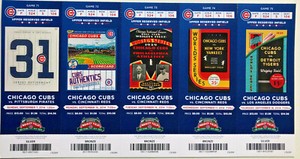 2014 Chicago Cubs Season Ticket Stubs - Mint Condition! Free Shipping