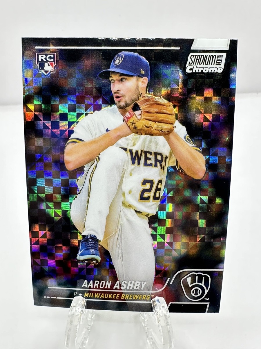 Aaron Ashby 2022 Stadium Club Chrome Xfractor - Rookie - Milwaukee