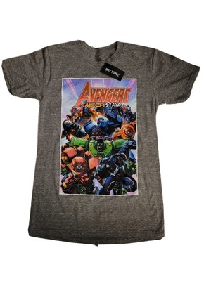 NWT Hot Topic Avengers Mech Strike Gray 