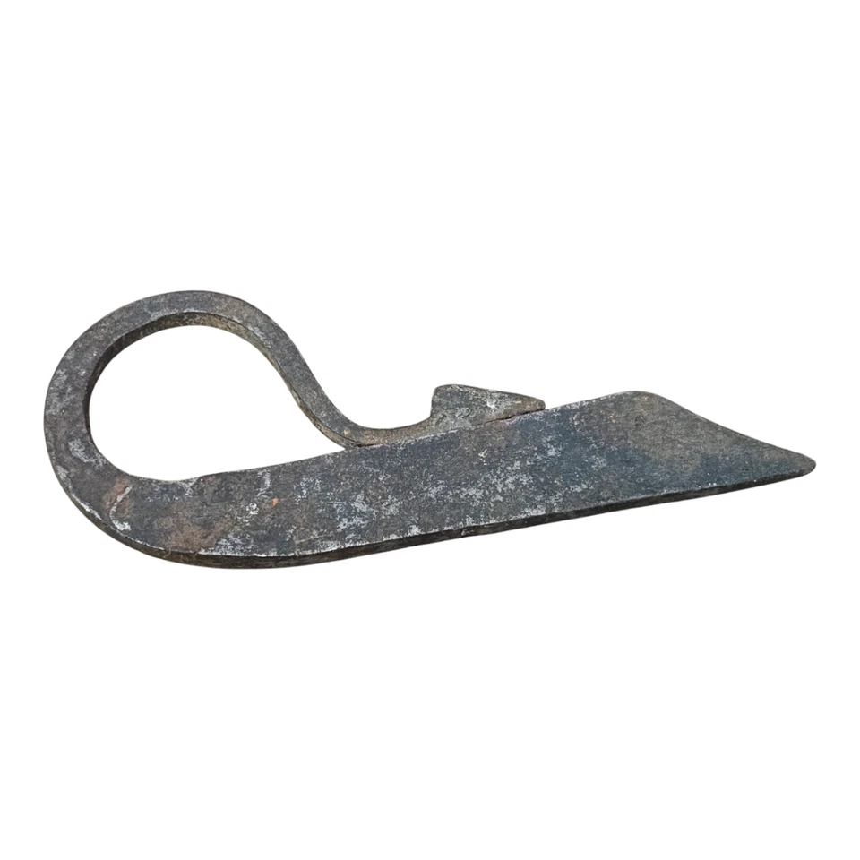 Старинный винтажный антикварный железный редкий огненный нападающий ручной работы в форме дракона 1850-е - Изображение 4 из 4