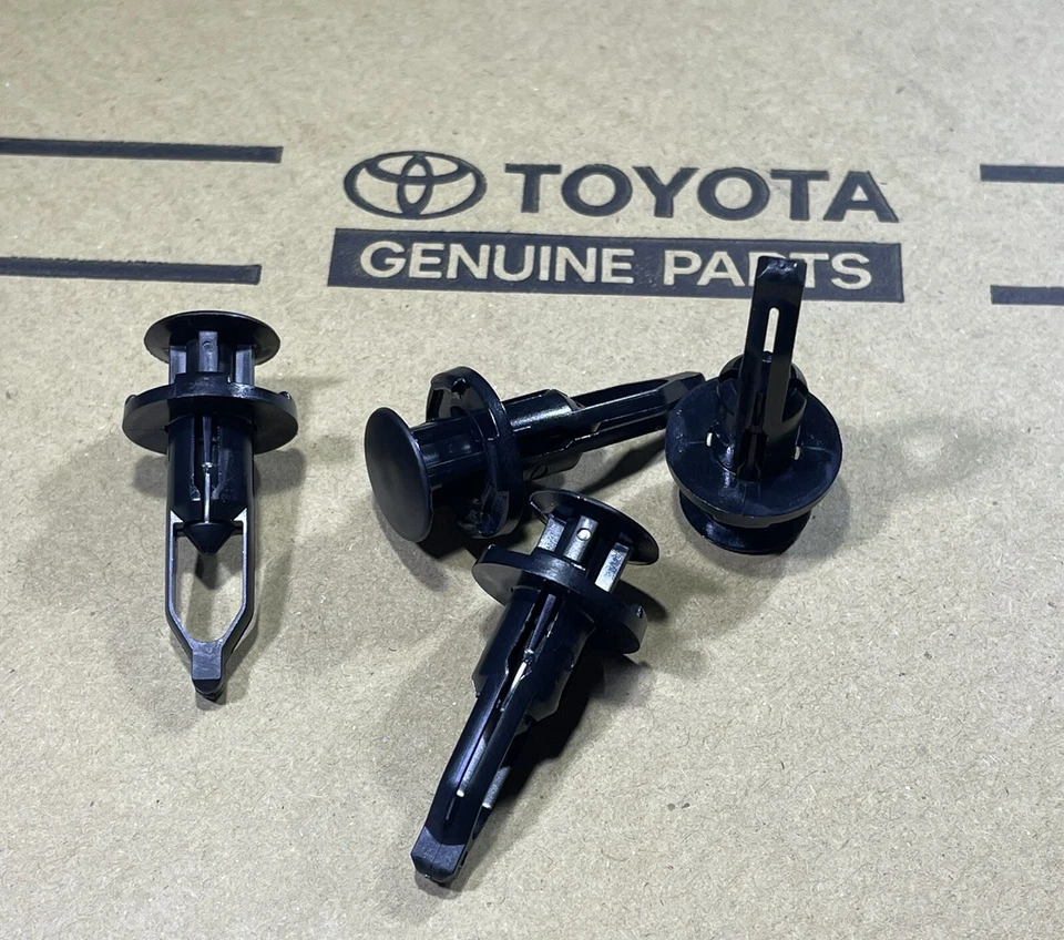 08-19 TOYOTA LAND CRUISER PARACHOQUES DELANTERO TRASERO CUBIERTA RETENEDOR CLIPS NEGROS FABRICANTE DE EQUIPOS ORIGINALES NUEVO Foto 3 de 3
