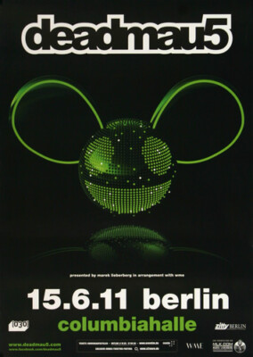 deadmau5 - Not Exactly, Berlin 2011 | Konzertplakat | Poster