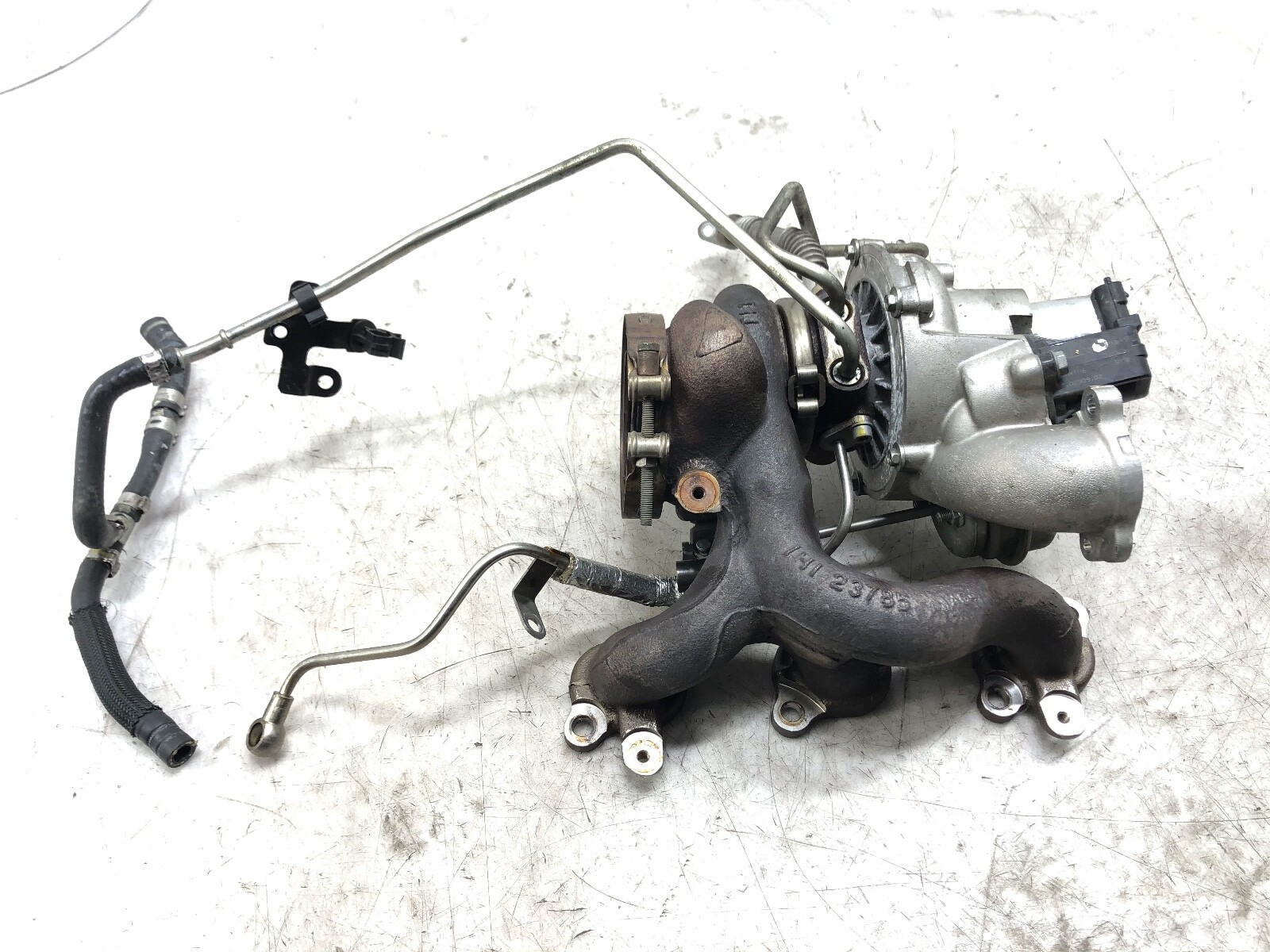 2014-2020 MASERATI GHIBLI S Q4 3.0 V6 LEFT DRIVER TURBOCHARGER MANIFOLD OEM 59K.