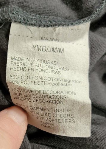 Under Armour Cotton Logo Graphic T Shirt Gray Boy Medium - Picture 7 of 8