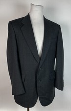 Jos A Bank Executive Collection Sport Coat Mens 42L Classic Black wool Jacket