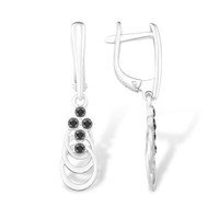 Ohrringe Ohrschmuck HäNger Sterling Silber 925 Zirkonia Steine Damenschmuck