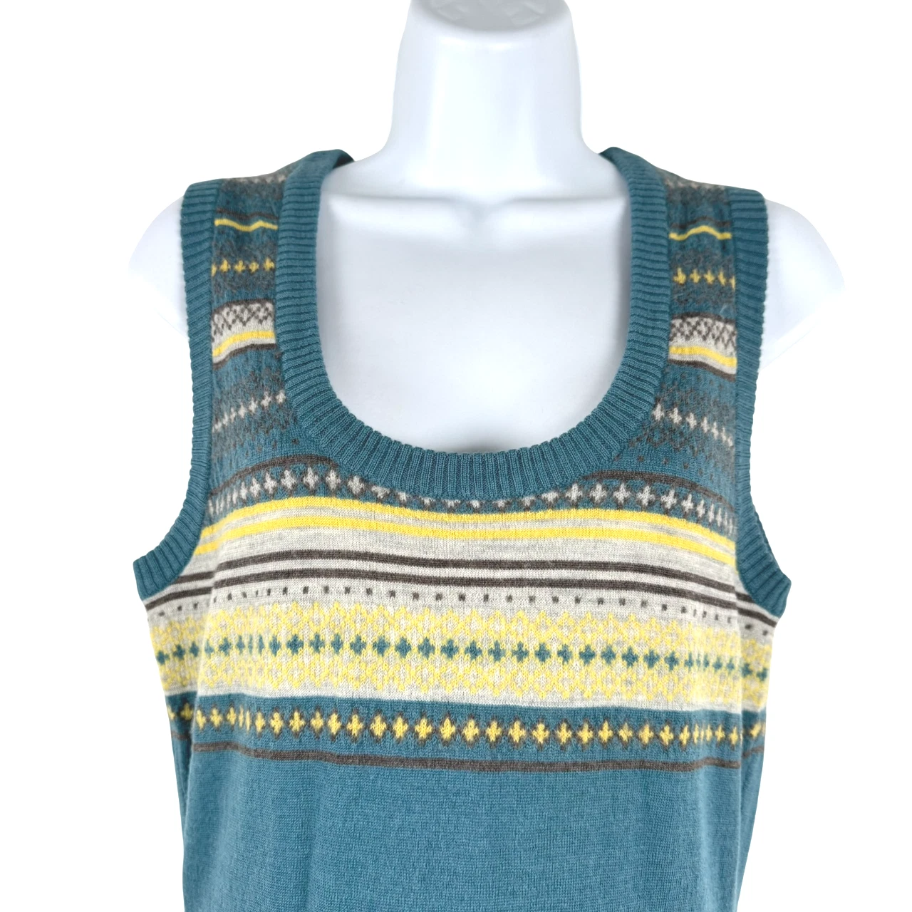 smartwool sweater vest fair isle merino wool sweater