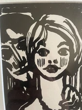 EMIL NOLDE - JUNGES MADCHEN - Scarce 1927 Woodcut for The Curwen Press