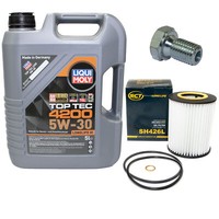 MotoröL Set 5W-30 5 Liter + ÖLfilter SH 426 L + Schraube FüR BMW 3Er 5Er 7Er Z3