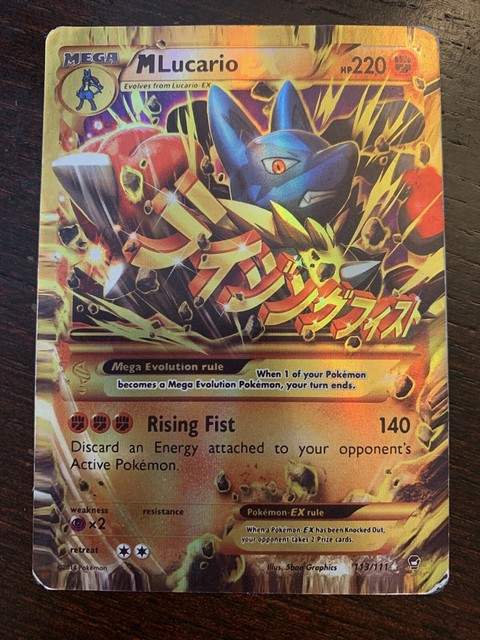 Mega Lucario EX 113/111 Secret Rare Pokemon Card | eBay