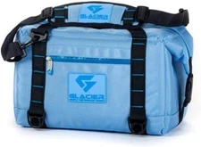 Glacier Icebox Insulated Softside Cooler Blue 35 Qt Heavy Duty Outdoors Bag Can