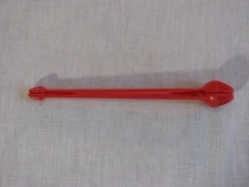 Vtg 6-3/4" Red Plastic Double Ended Fish Hook Remover Tool, Unbranded rr