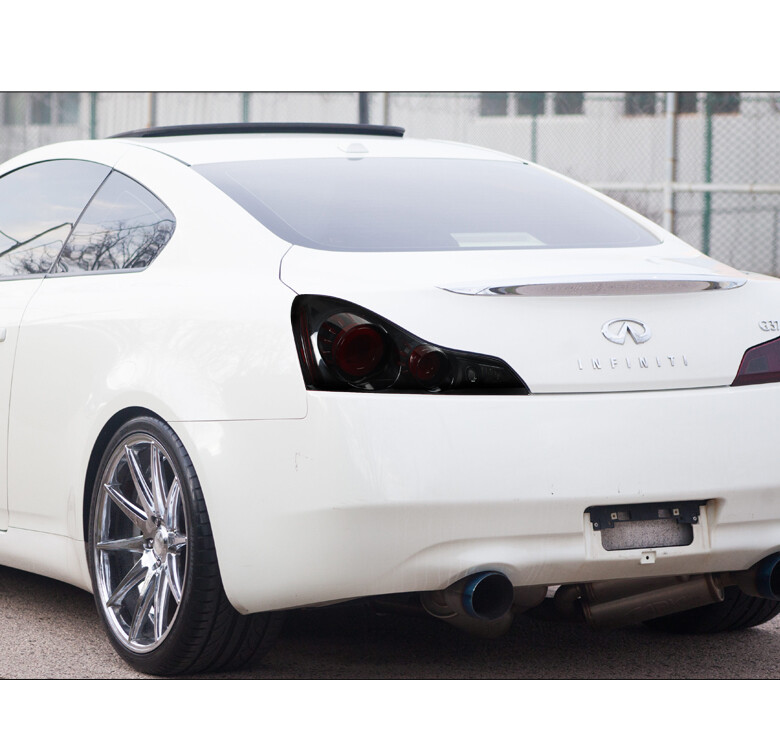 For 200813 G37/201415 Q60 Coupe 2Dr LED Tail Lights Rear Lamp Black/Smoke Lens eBay