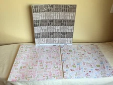 New Mixed Lot Of 4 Creative Imaginations Scrapbooking Journaling Paper Epherma