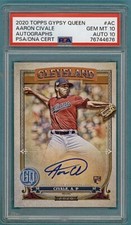 2020 Topps Gypsy Queen Aaron Civale Autographs #AC PSA 10/10! Indians!