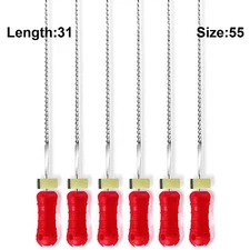 Sky Choice K-Files - 31 mm Length, Size 55 Red with Rubber Stopper 6/Pkg