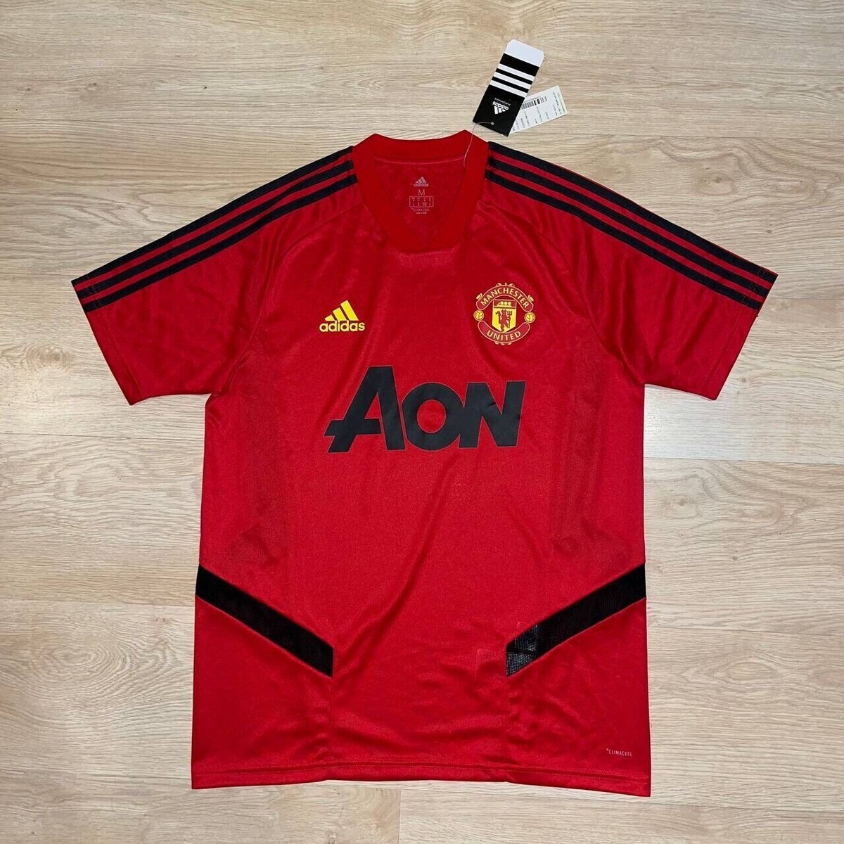 MANCHESTER UNITED ADIDAS 2018/2019 FOOTBALL TRAINING JERSEY SIZE