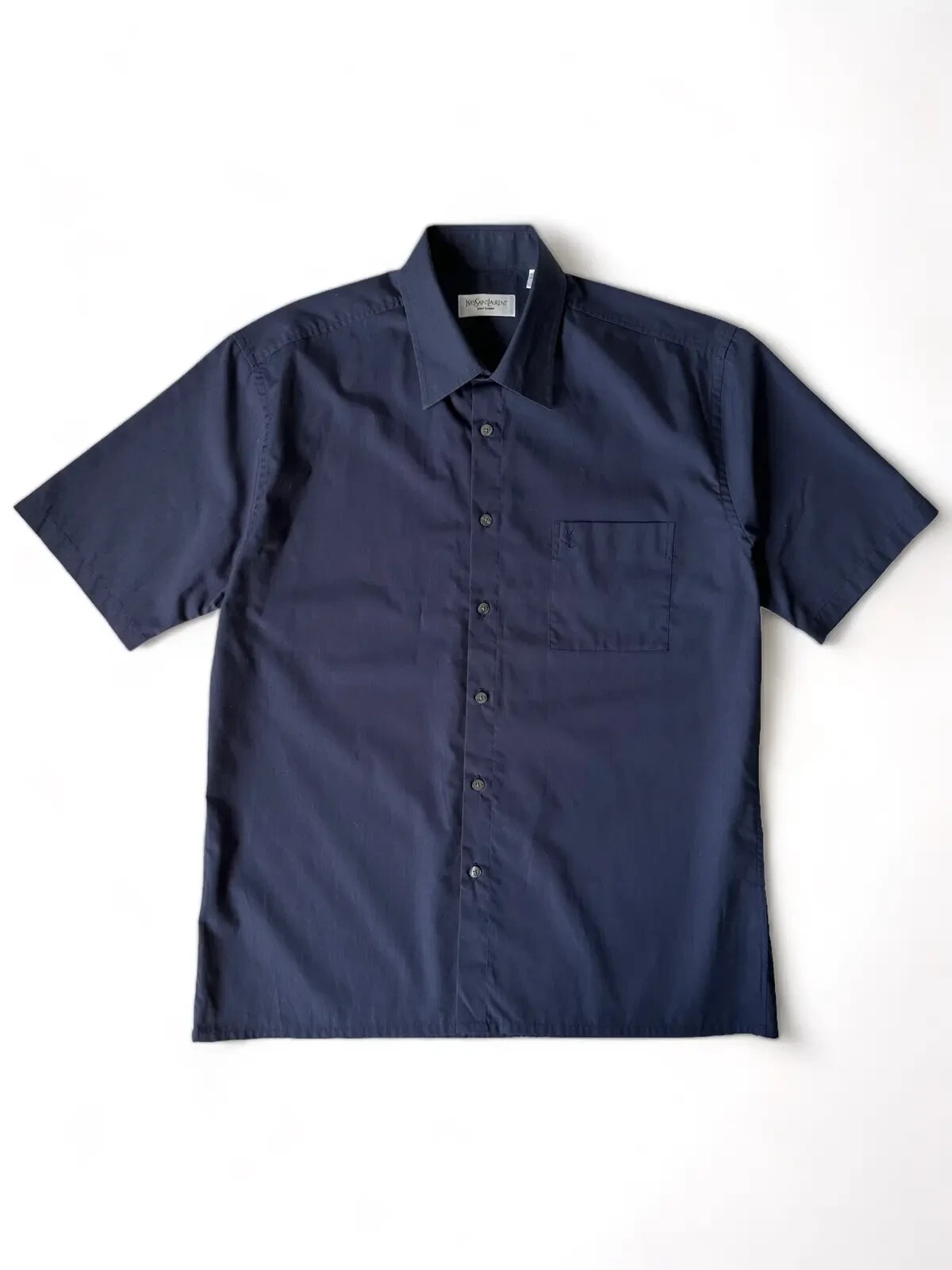 SAINT LAURENT Camicia vintage YSL con tasca sul petto piccolo logo (L)