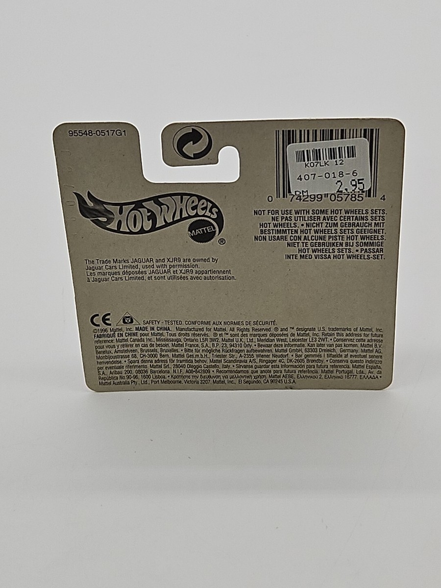 RARE HOT WHEELS 95548 SHORT CARD JAGUAR XJR9 SMOKIN GHOST NEW | eBay