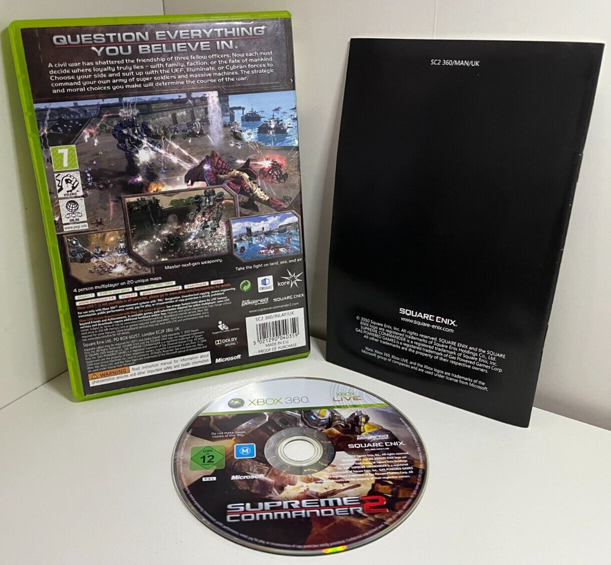 Supreme Commander Xbox 360 Game Strategy Battle Square Enix